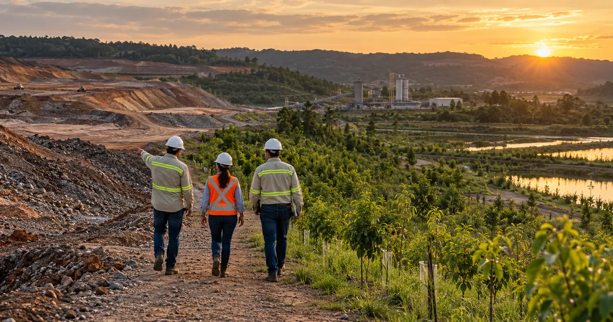 Equipe acompanha recuperação de área industrial degradada