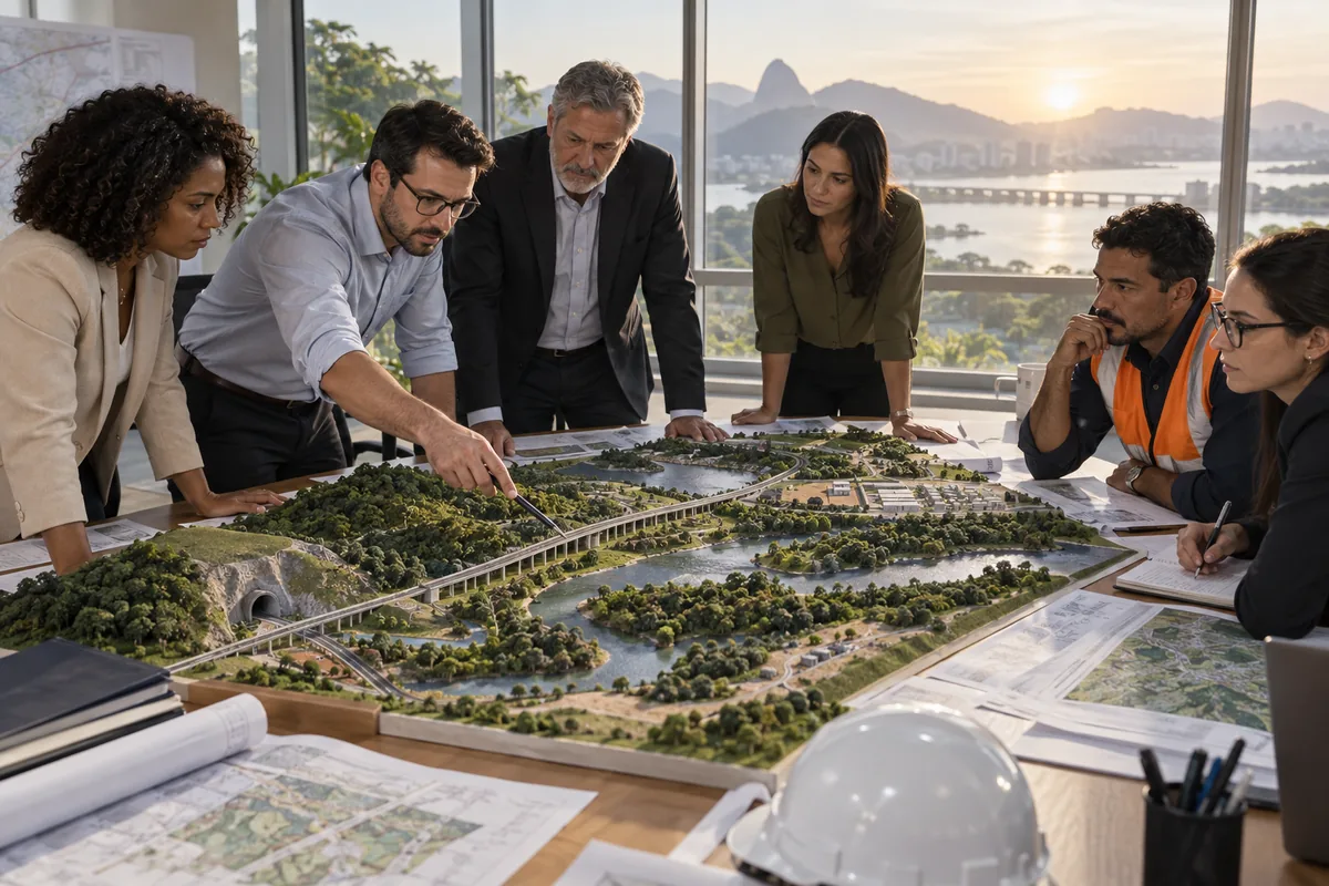 Equipe multidisciplinar avalia alternativas de uma grande obra de infraestrutura