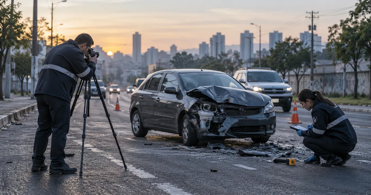Perícia técnica em veículo após acidente de trânsito com resultado fatal