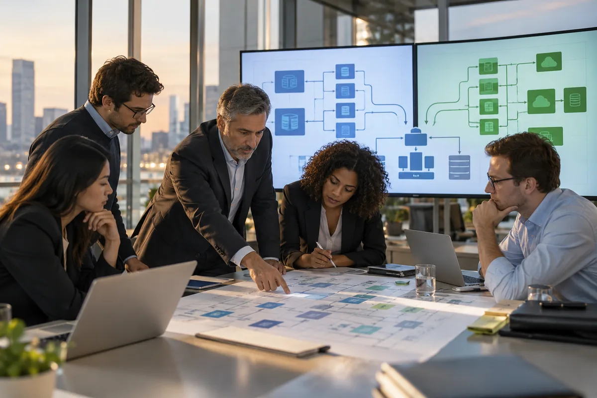 Especialistas planejam a integração de sistemas e processos empresariais