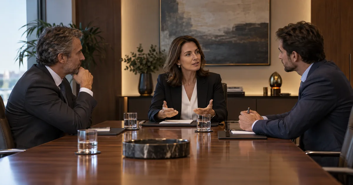 Mediadora conduz diálogo equilibrado entre sócios