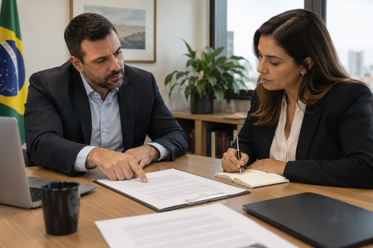 Partes analisam cláusula contratual durante negociação