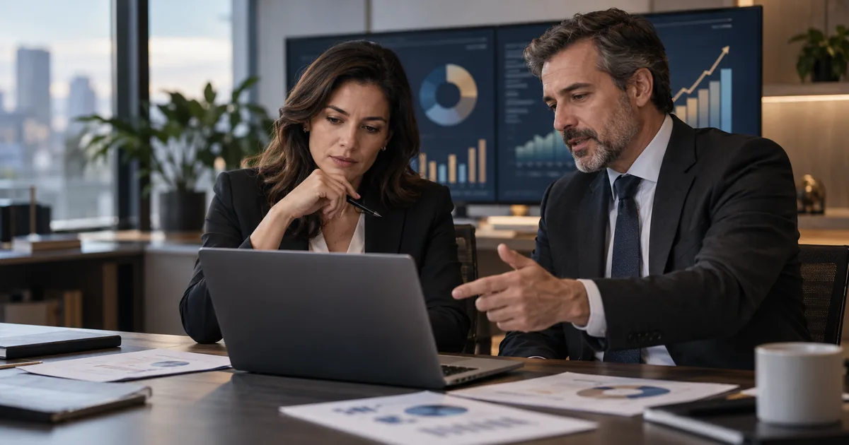 CFO e consultor analisam planejamento tributário e lucro da empresa