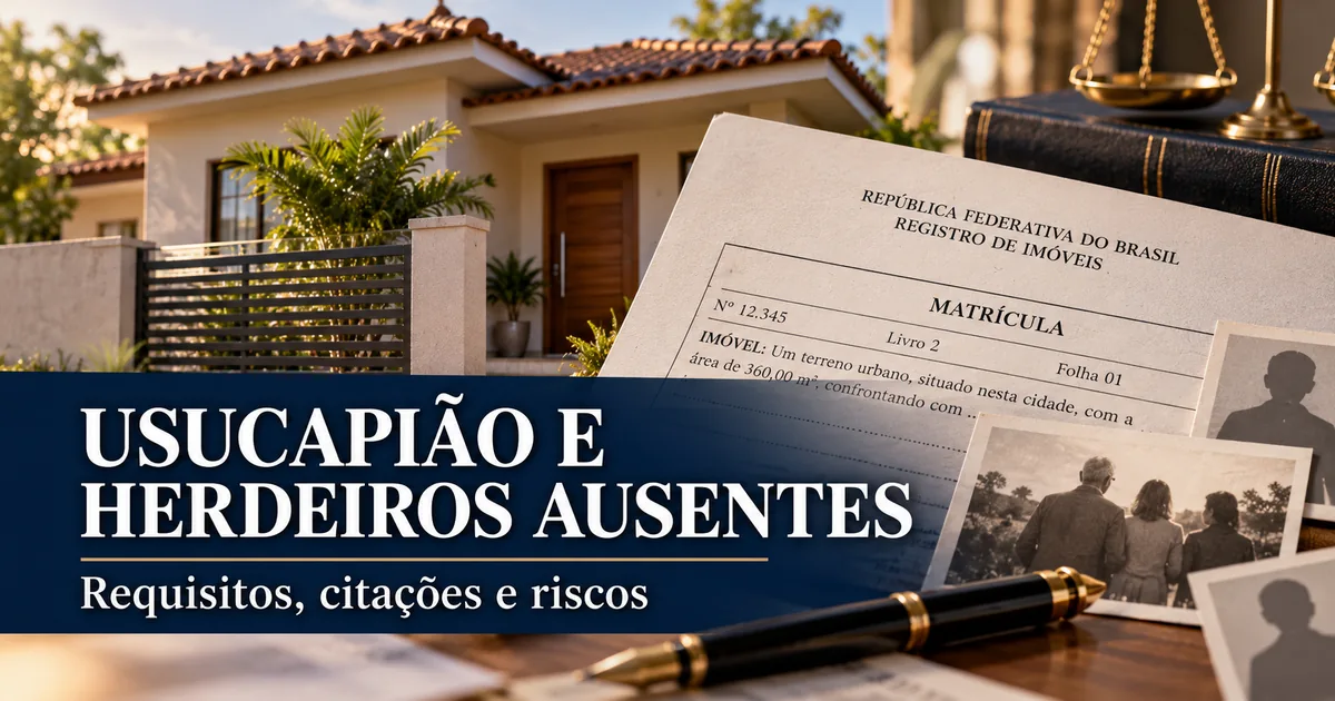 Usucapião de imóvel com herdeiros ausentes