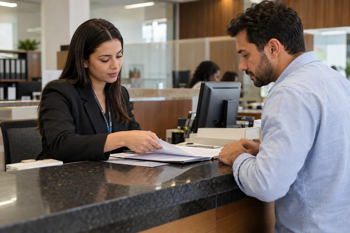 Comprador protocola título para registro do imóvel