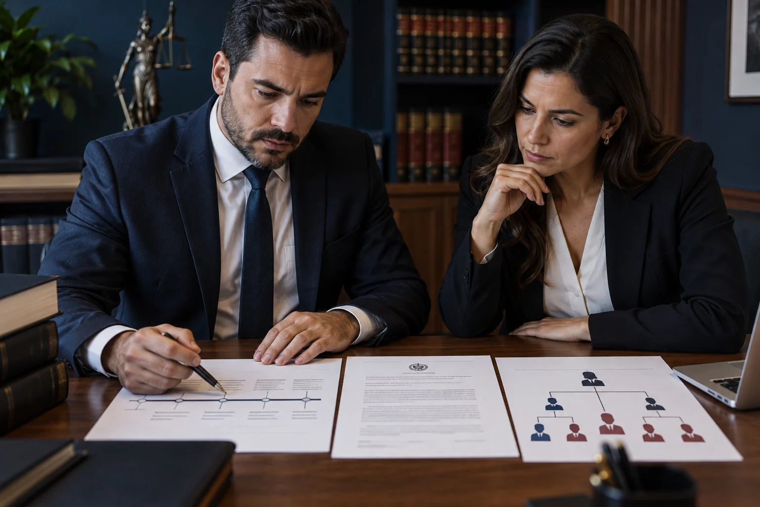 Advogados analisam cronologia e documentos para individualizar condutas de adulto e adolescente