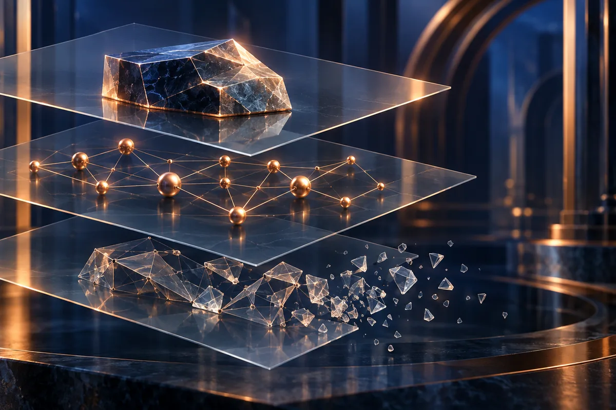 Camadas abstratas representam diferentes níveis de apoio probatório