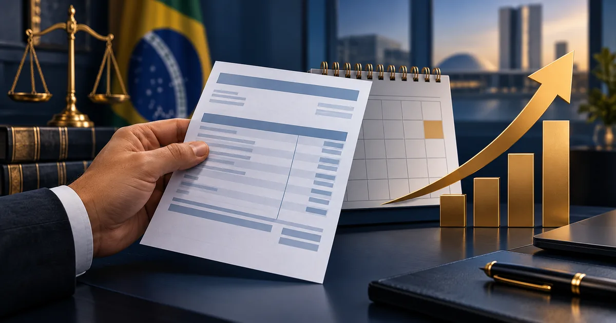 Contracheque e gráfico representam reajuste salarial