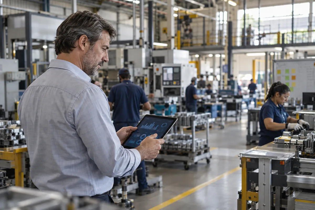 Gestor acompanha operação industrial durante reorganização da empresa