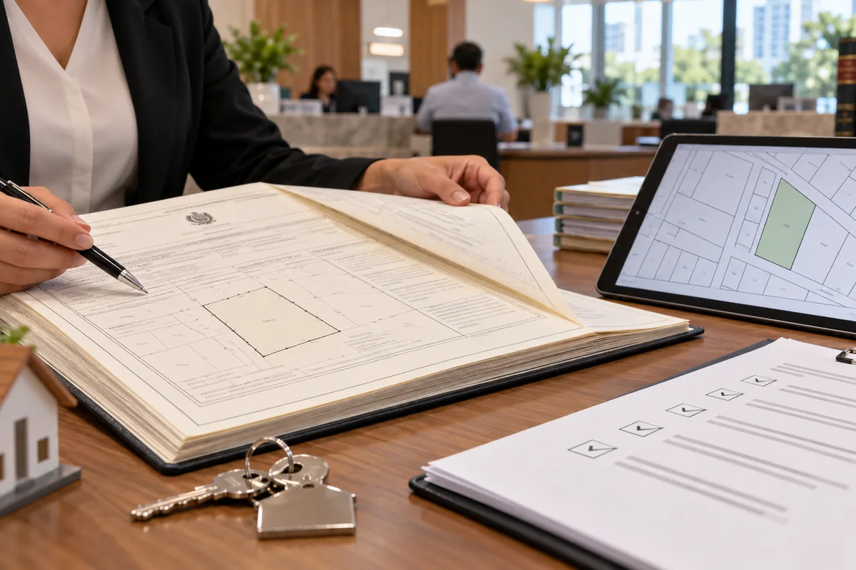 Documentos e checklist para verificar o registro imobiliário