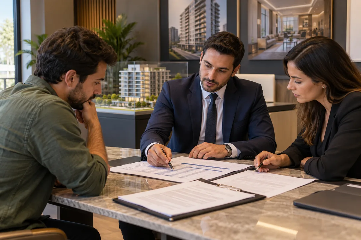 Comprador e profissionais revisam valores de um distrato imobiliário