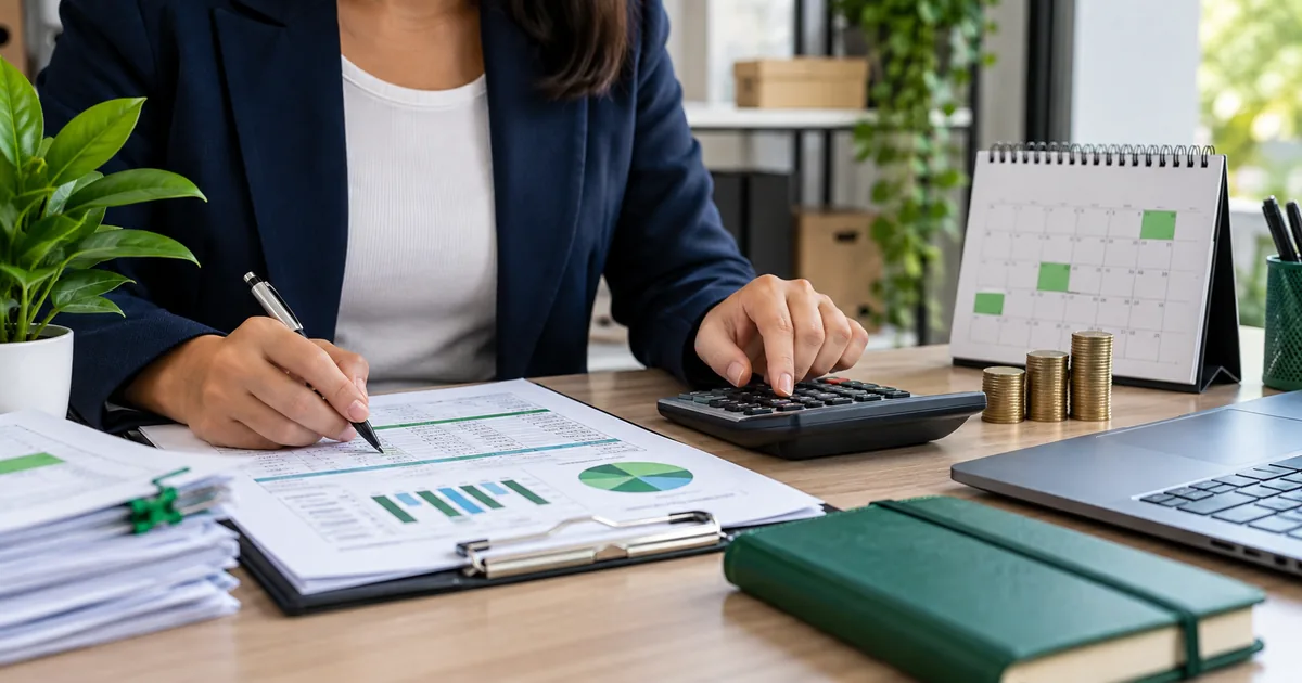 Empresária calcula crédito e débito do Simples Nacional
