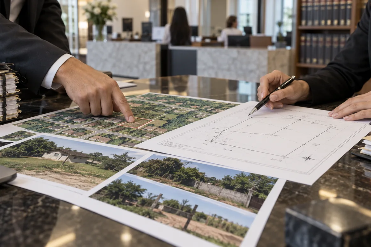 Conferência de planta, fotos e documentos no procedimento extrajudicial